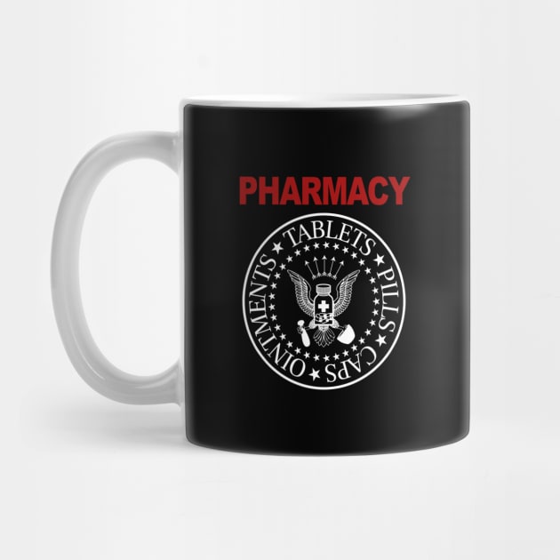 Pharmacy Punk Emblem Tablets Pills Caps Ointments by RxBlockhead